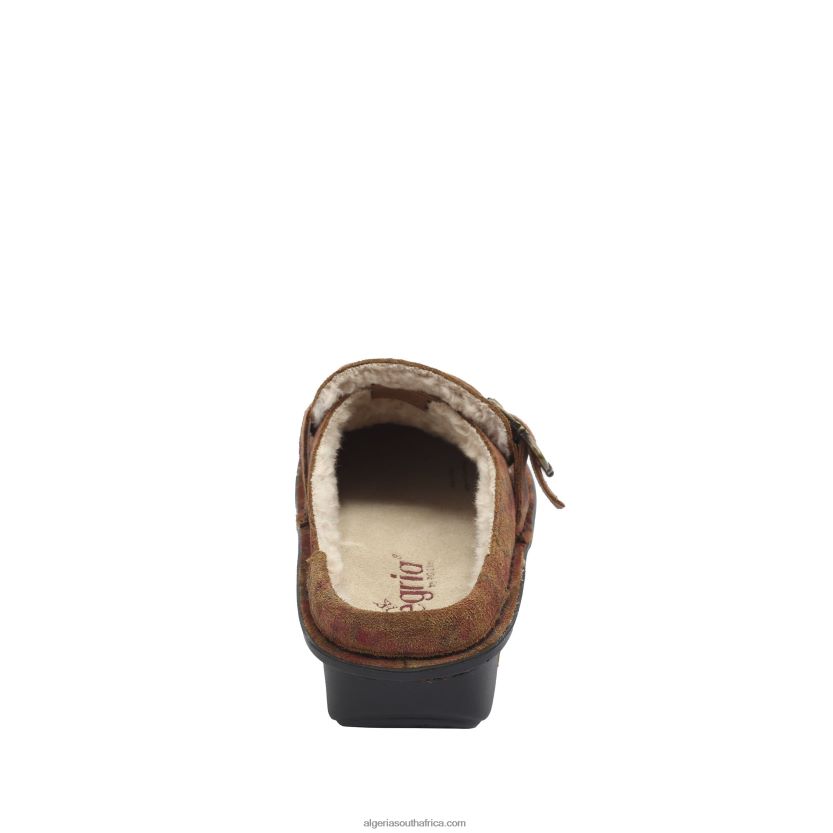 Brigid Cognac  Roses Clog 2VV46J299Alegria