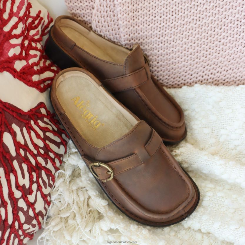 Brigid Oiled Brown Clog 2VV46J325Alegria