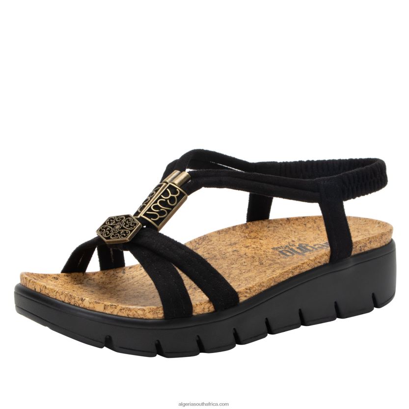 Roz Casual Black Sandal 2VV46J63Alegria