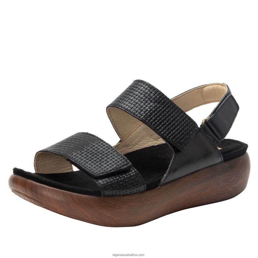 Bailee Woven Noir Sandal 2VV46J71Alegria