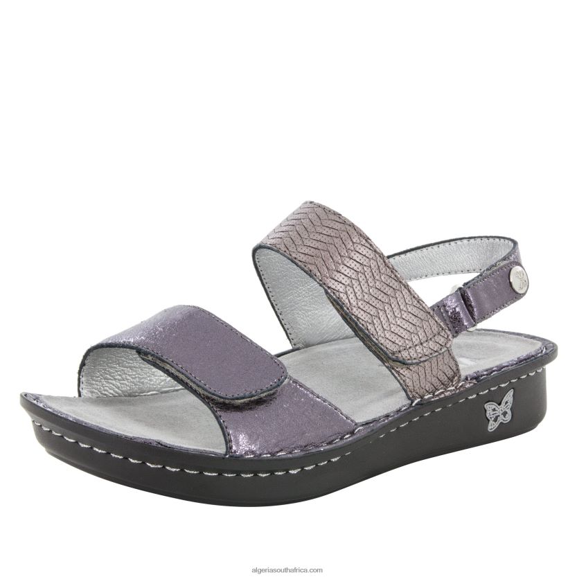 Verona Braided Pewter Sandal 2VV46J113Alegria